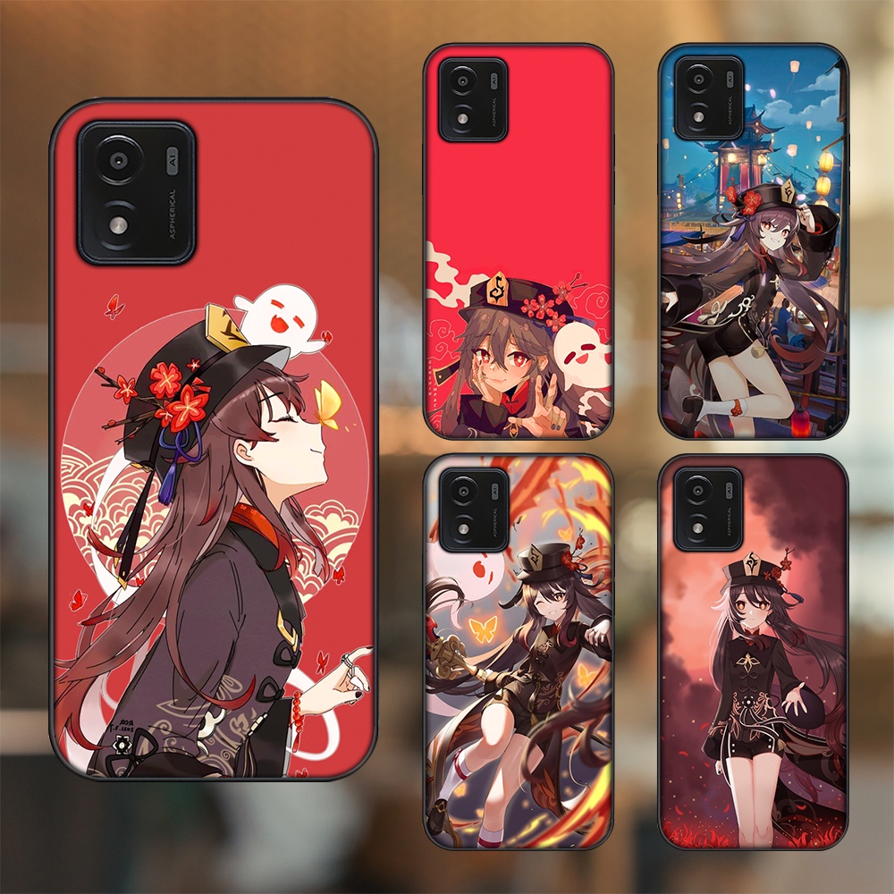 Ốp lưng Vivo Y01 viền đen in hình Hutao Genshin Impact