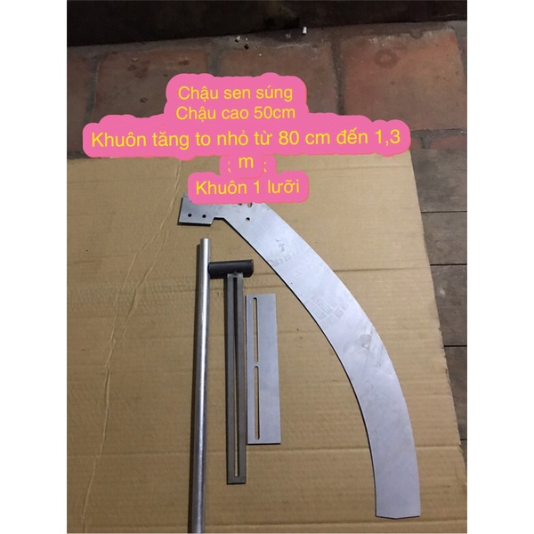 Khuôn quay chậu xi măng( khuôn sen sung cao 50cm