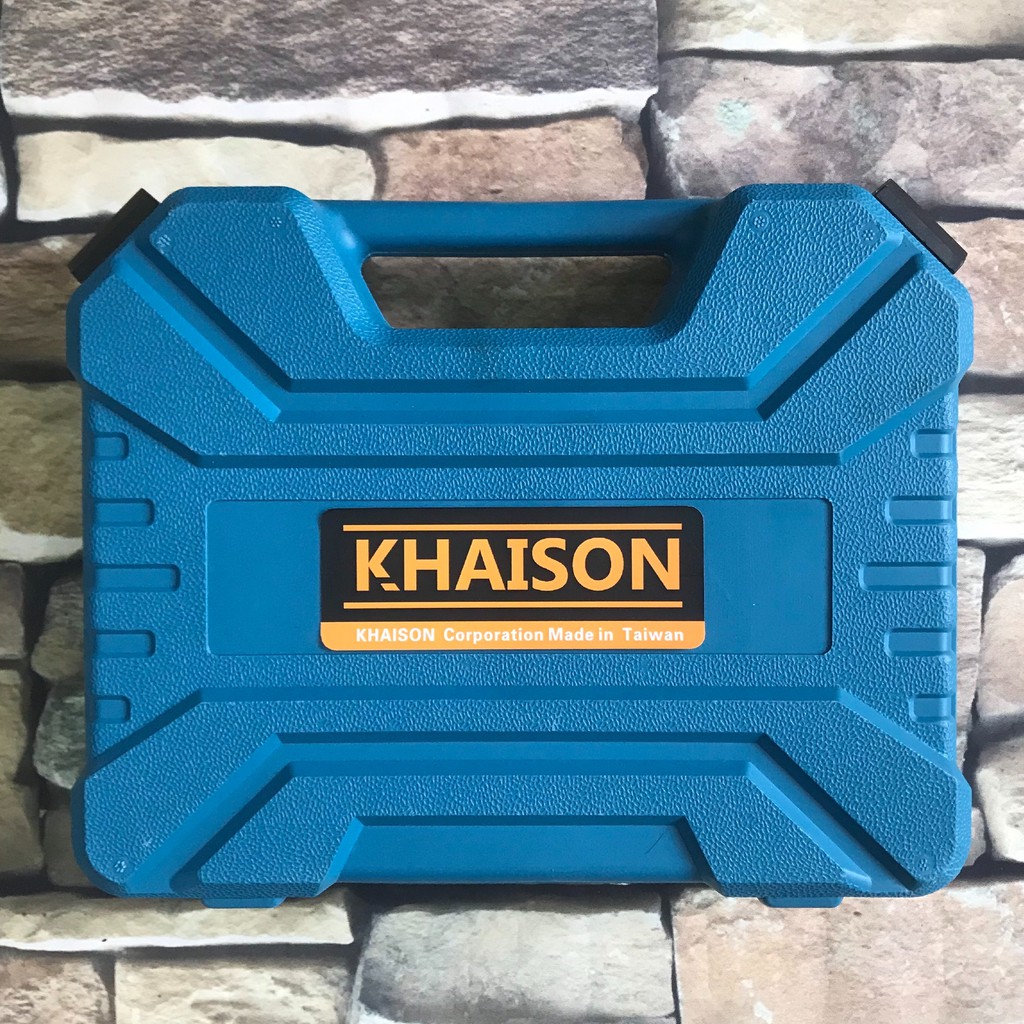 Máy khoan pin bắt vít 12v chính hãng Khaison (màu xanh) bảo hành 6 tháng TẶNG mũi khoan (1pin)