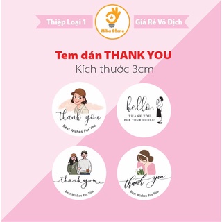 Set 8 tờ thank you