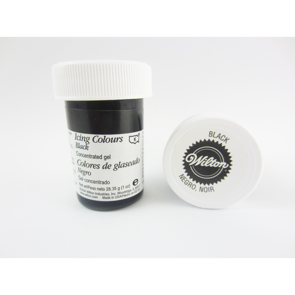 màu đen black wilton 28gr
