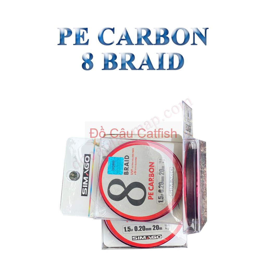 Dây PE lõi Carbon Chống rối Simago 30m Siêu Chắc -dây simago siêu bền làm thẻo-SIMAGO
