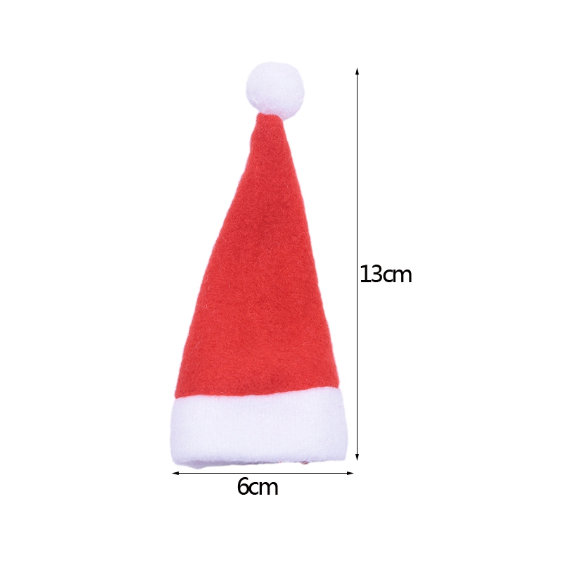 Phụ Kiện Đựng Dao Nĩa Hình Mũ Ông Già Noel Dễ Thương