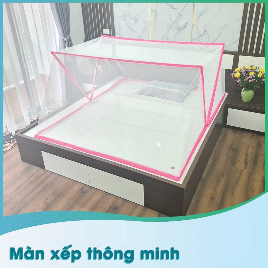 Mùng, Màn Lưới Chống Muỗi Gấp Gọn Tiện Dụng, Màn Chụp Gấp Gọn Thông Minh