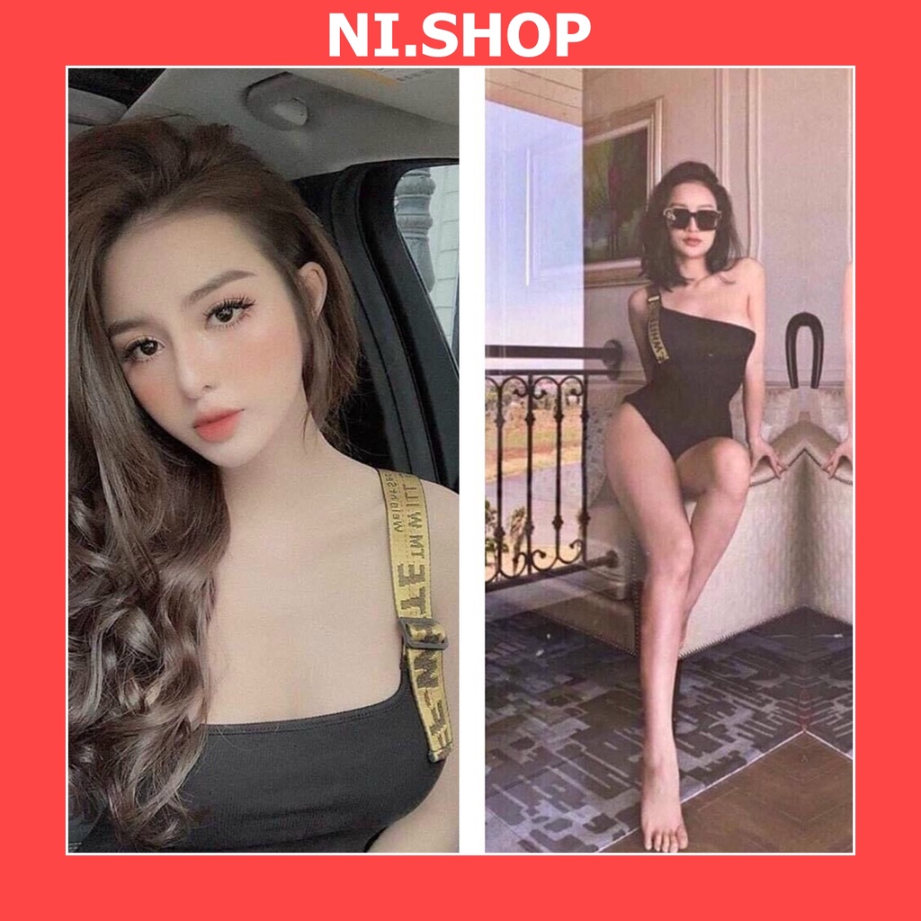 Bikini bodysuit đồ bơi liền lệch vai sang chảnh