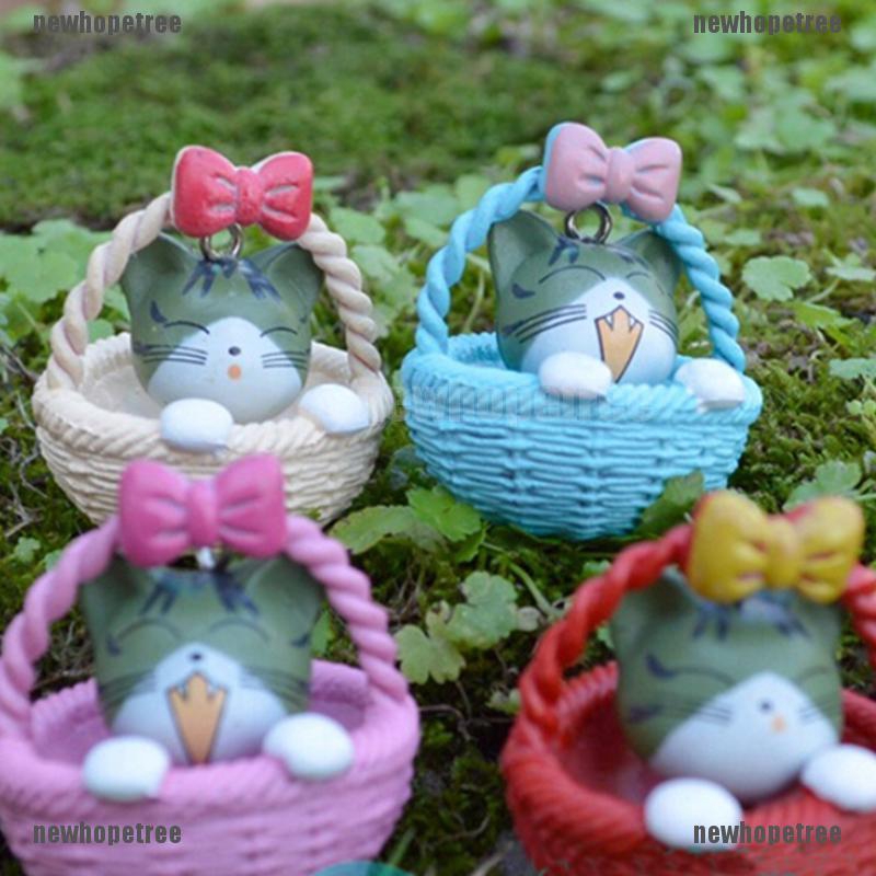 Đồ trang trí vườn bằng nhựa hình mèo