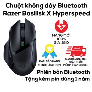 Chuột không dây Razer Basilisk X Hyperspeed - Hàng chính hãng bảo hành 12 tháng