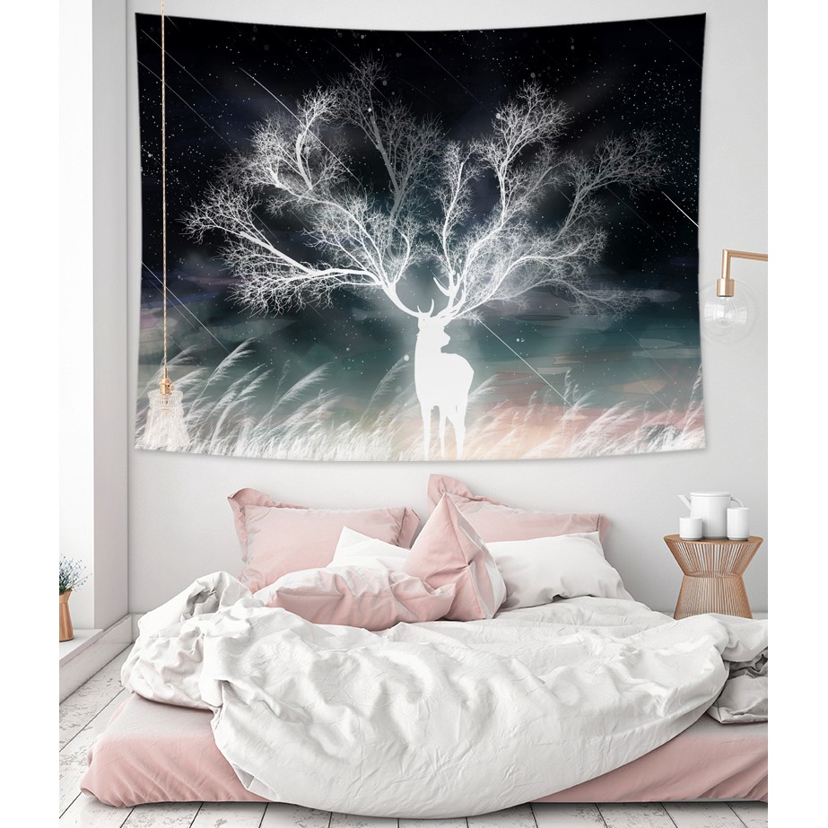 [ĐẸP - SẴN] Bộ sưu tập đen huyền bí (Mẫu mới về) - Tranh Vải treo tường Decor phòng hot nhất 2020 (TẶNG kèm 01 bộ móc t)