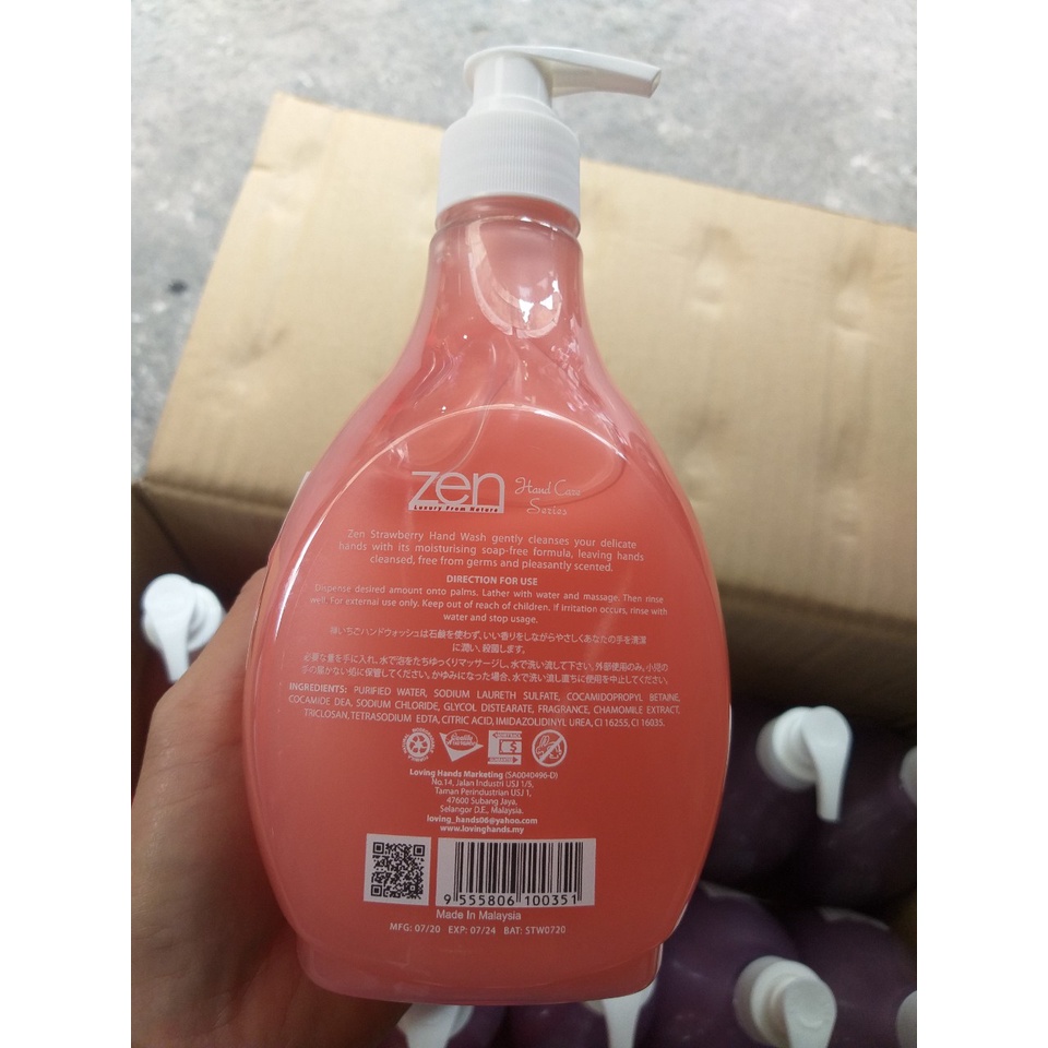 Nước rửa tay ZEN 500ml nhập khẩu Malaysia