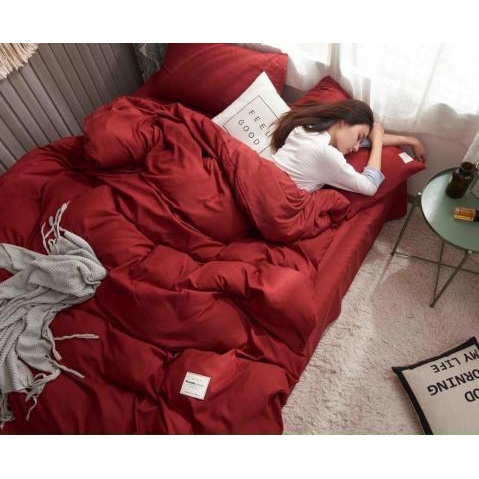 Bộ Chăn Ga Gối , Ga Gối Cotton Tici Cao Cấp, Hàng Nhập Khẩu Một Màu - ( Bo Chun Theo Yêu Cầu)