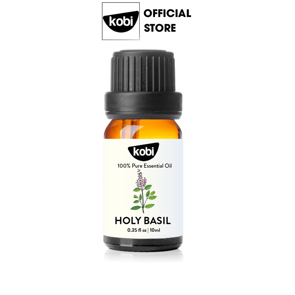 Tinh dầu Hương nhu Kobi Holy basil essential oil giúp đuổi muỗi, khử mùi, làm thơm phòng - 30ml