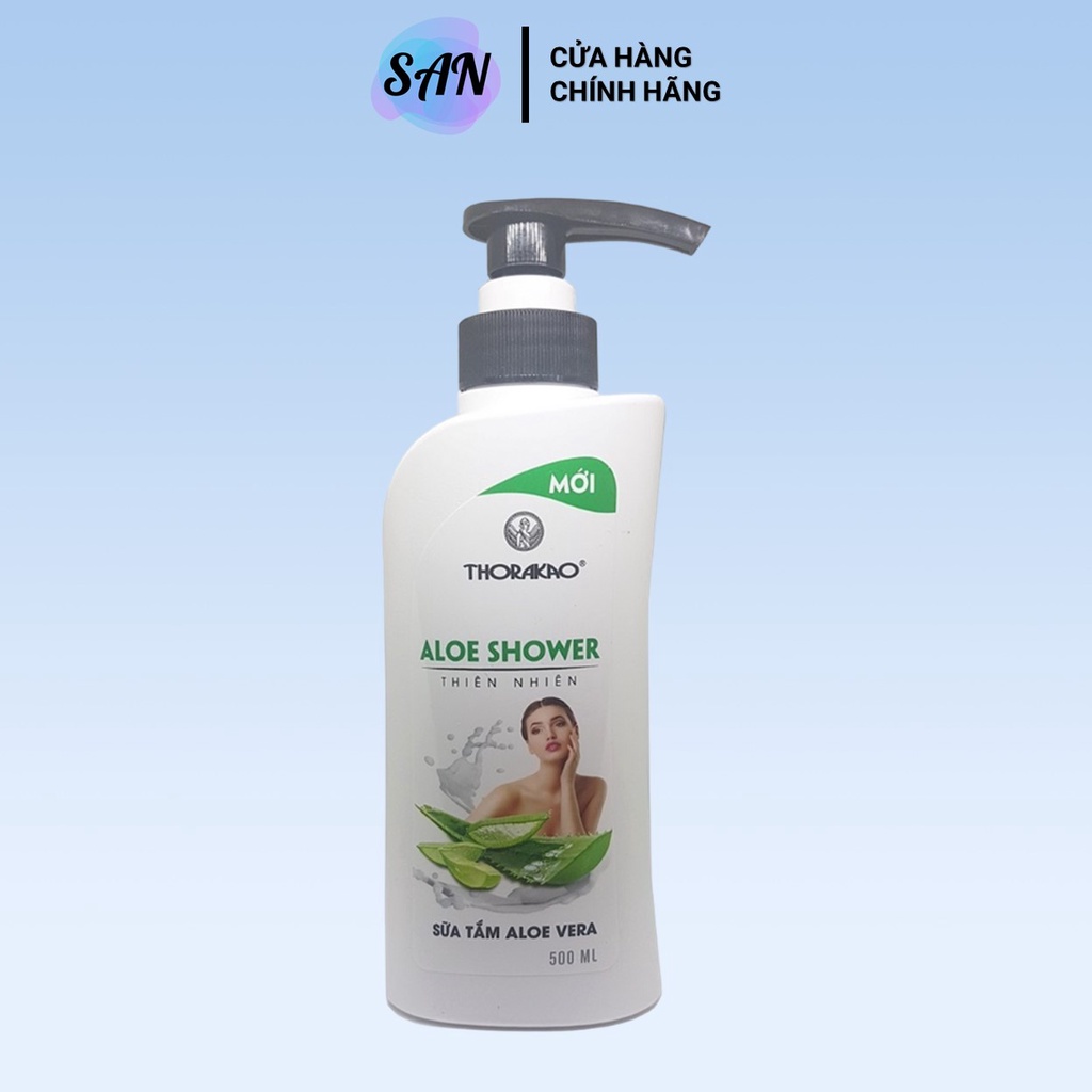 Sữa tắm dưỡng ẩm Aloe Vera Thorakao - Giúp da sáng mịn, tăng độ ẩm, dưỡng da toàn thân 500ml