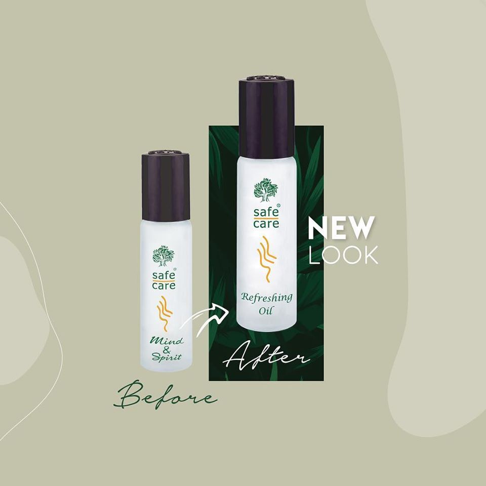 1 Hộp 12 chai dầu gió thơm hương nước hoa: Safe care Refreshing Oil