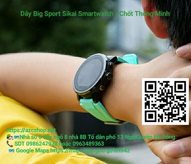 Dây Big Sport Sikai Smartwatch 20MM-22MM - Chốt Thông Minh