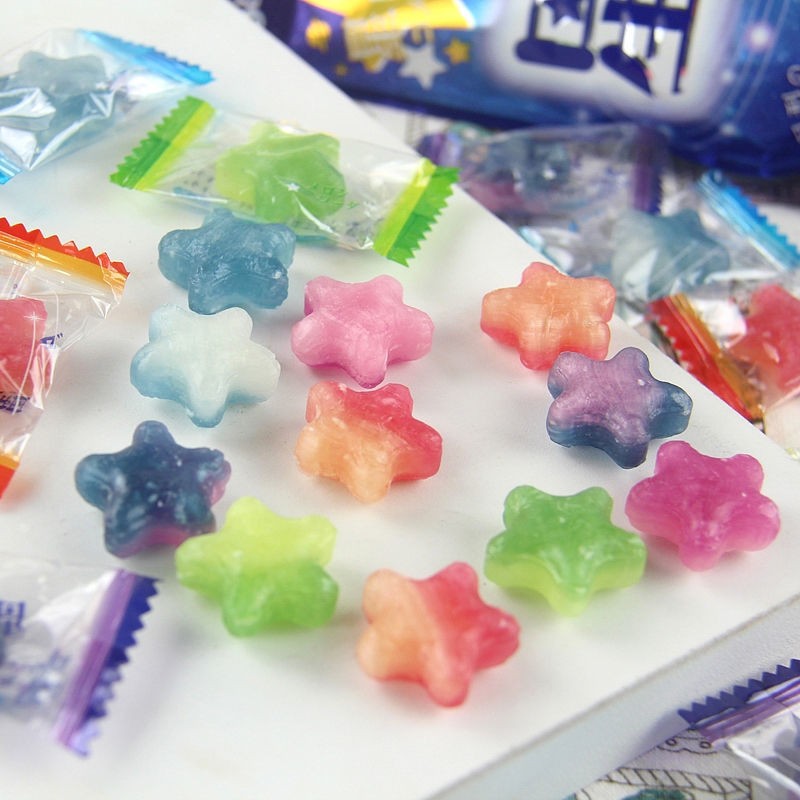 ▪Net Red Snacks nhập khẩu từ Nhật Bản, quạt, kẹo ngôi sao ngũ sắc, kẹo trái cây sáng tạo, quà tặng ngày lễ tình nhân