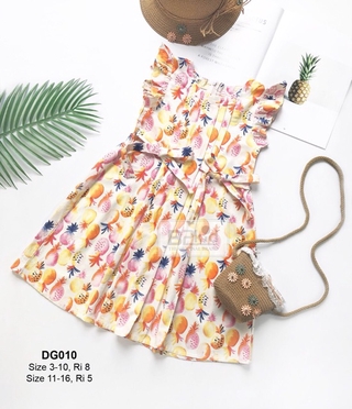Đầm xếp ly bé gái