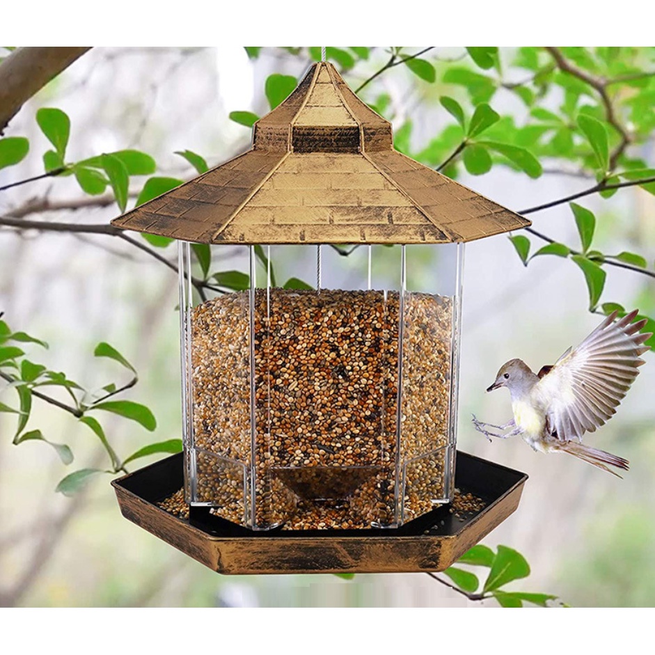 MÁNG ĂN LỤC GIÁC 12*12*14 NHẬP KHẨU, TỰ ĐỘNG DÀNH CHO CHIM CẢNH  màu ngẫu nhiên theo kho của Shop