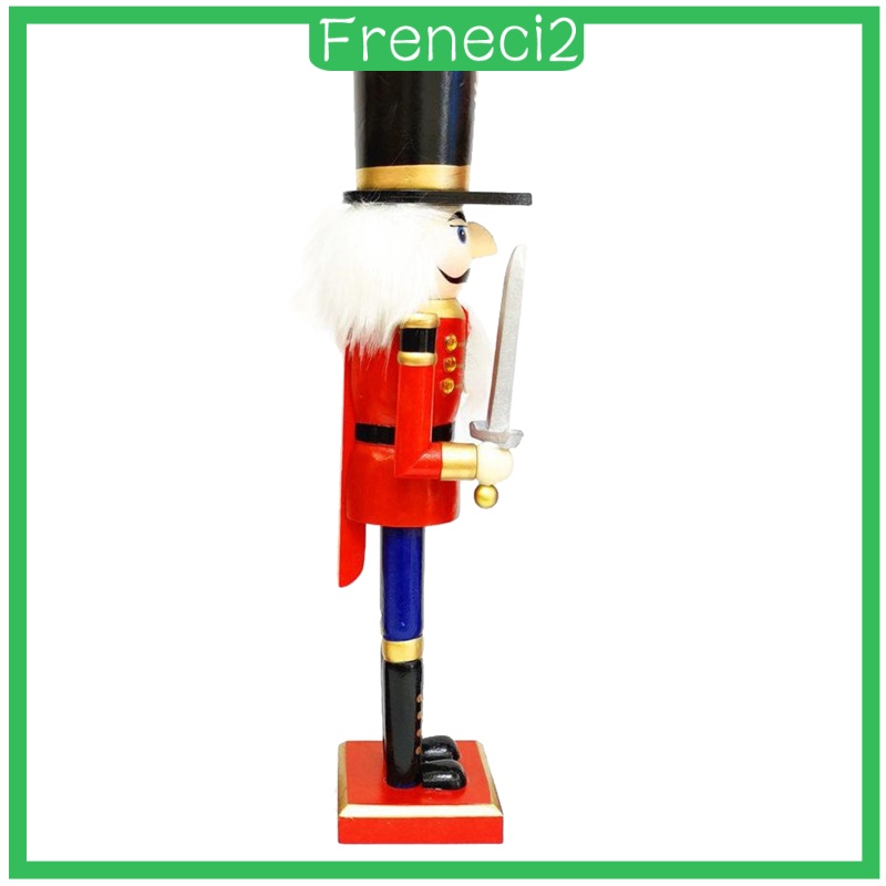 [FRENECI2] Traditional Decoration Soldier Swordsman Nutcracker 12 Inch Gift Drum