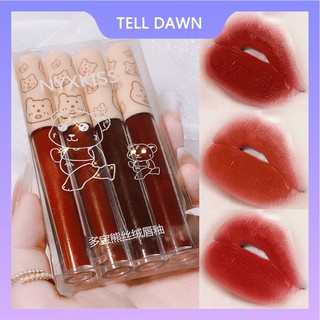 Bộ 4 Son Môi Dạng Kem Lì Hỗ Trợ Dưỡng Ẩm Lâu Trôi Trang Điểm Chuyên Nghiệp 💋