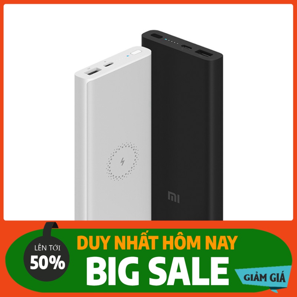 SẢN PHẨM CHÍNH HÃNG Pin sạc phòng ngừa không dây Xiaomi 10000mAh 2019 - Sạc phòng ngừa tích tụ sạc không dây 10000mAh Xi