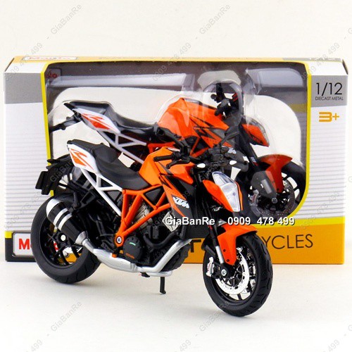 Xe Mô Hình Ktm 1290 Super Duke Orange Tỉ Lệ 1:12 - Maisto - 8704