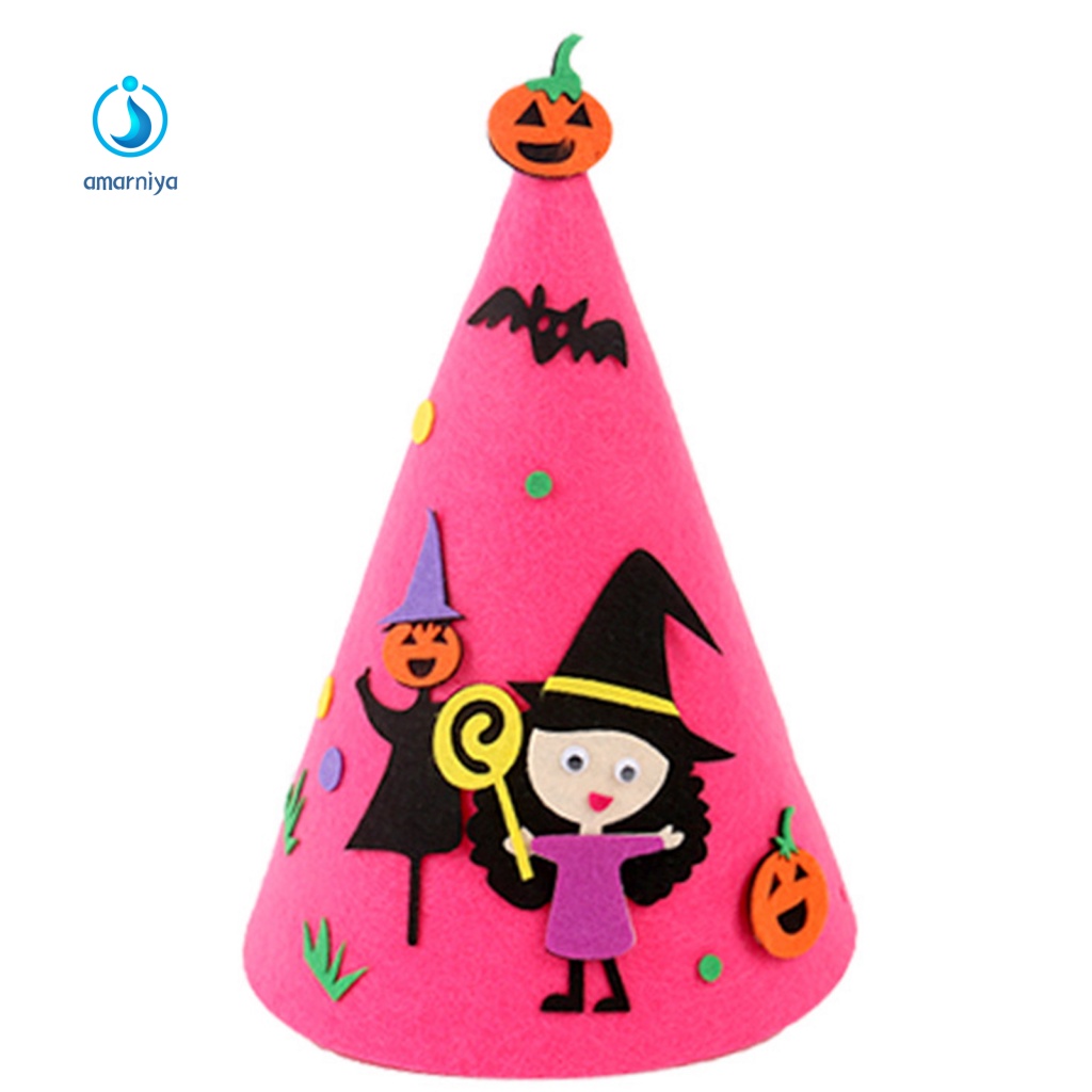 1 Bộ Nón Phù Thủy Làm Thủ Công Cho Bé