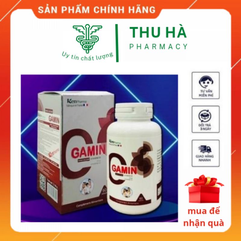 Gamin nano calcium -Bổ sung canxi- Hộp 60 viên