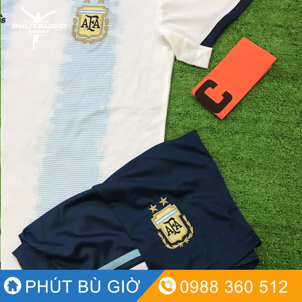 [CAO CẤP] Áo Bóng Đá Thể Thao Đá Banh Đội Tuyển ARGENTINA SÂN NHÀ Chất Polyester Hàng Thailand Thi Đấu Phút Bù Giờ Sport