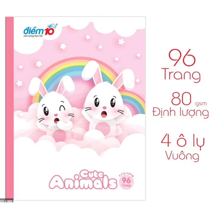 Tập học sinh 96 trang Điểm 10 TP-NB053 ( giao hình ngẫu nhiên ) ( 1 cuốn )
