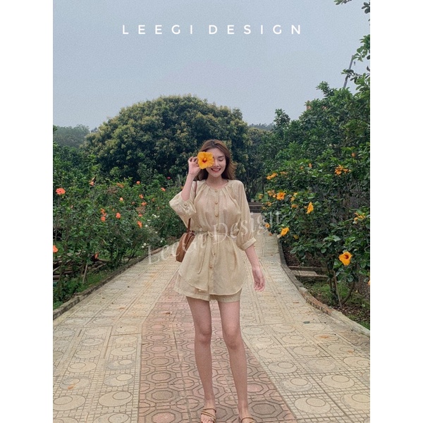 Set tơ cổ tròn tay lỡ