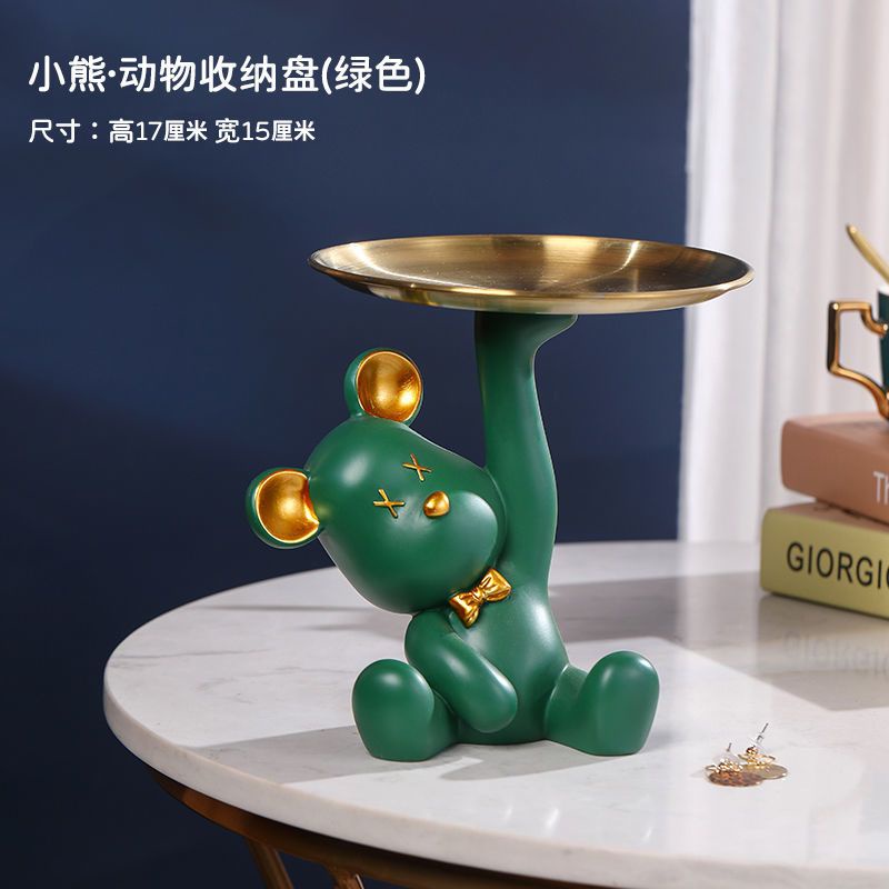 Kệ đựng đồ, gấu bê khay đựng đồ decor sáng tạo