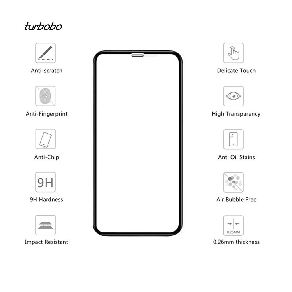 Kính Cường Lực 5D Viền Cong Bảo Vệ Màn Hình Điện Thoại iPhone XS Max XR
