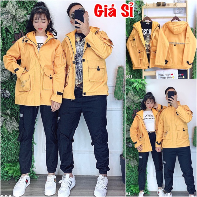 🌈𝐆𝐈𝐀́ 𝐗𝐔̛𝐎̛̉𝐍𝐆💢003 Áo Khoác Kaki - Hàng  2 Lớp Hàng Shop. Hottrend - Unisex - Couple - Giá Rẻ