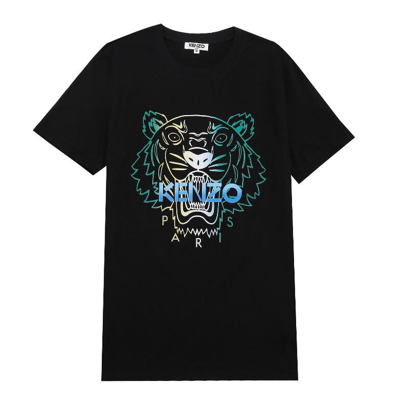Kenzo Áo Thun cotton Ngắn Tay In Họa Tiết Thời Trang Cho Nam Nữ