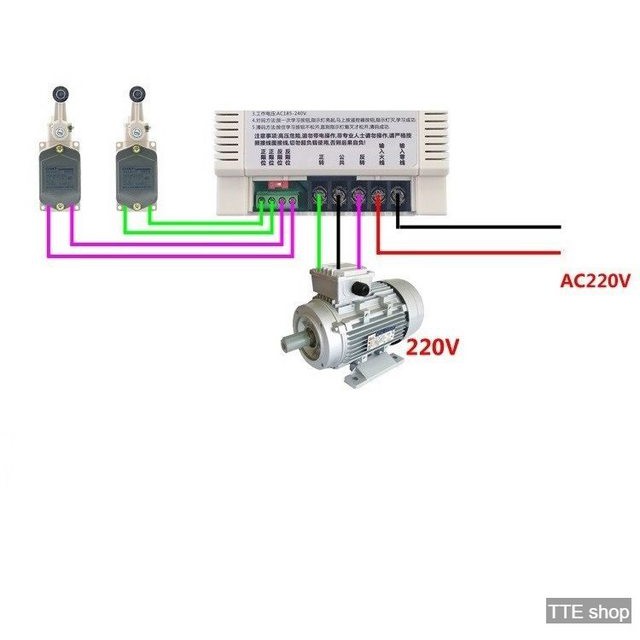 [DC1] Bộ điều khiển đảo chiều động cơ điện 220/380VAC,  từ xa 100m bằng remote