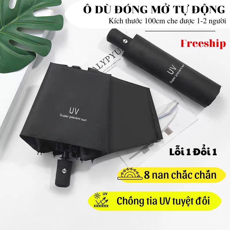 Dù Che Mưa Ô Gấp Gọn Tự Động Chất Liệu Vải Chống Tia UV Cao Cấp DÙ CHE MƯA ASAKI