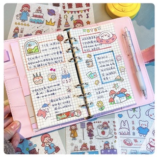 Set 4 Tờ Sticker Dễ Thương