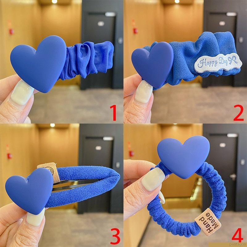 Băng đô cài tóc hình trái tim dễ thương cho nữ