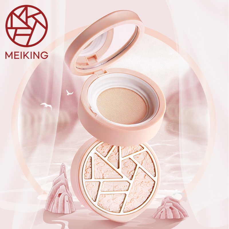 Phấn phủ meiking dạng bột trang điểm nền với 2 màu tùy chọn 7g