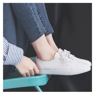 [Sẵn Trắng 37,38] Giày ulzzang trắng và đen #893