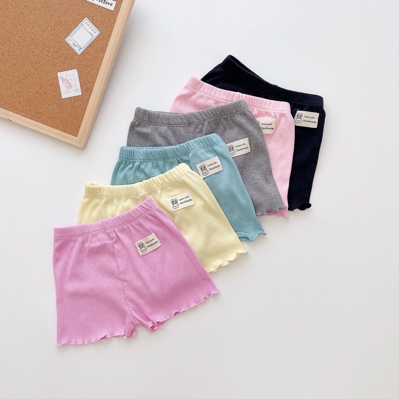 Set 6 quần cotton cho bé gái bé trai, set 3 quần chất thấm hút mồ hôi co giãn 4c  Ảnh thật Rio chụp hàng có sẵn