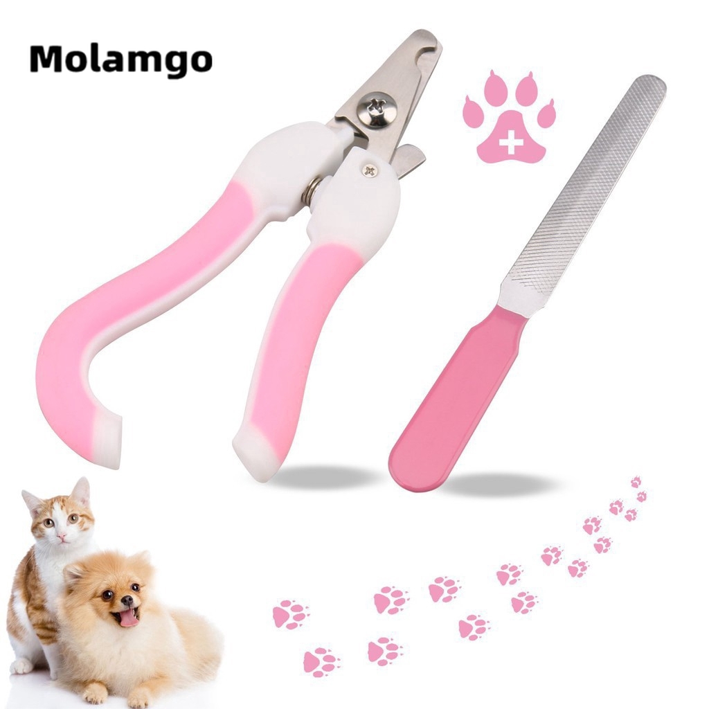 MOLAMGO  Kéo cắt móng bằng inox có phần bảo vệ an toàn cho cún