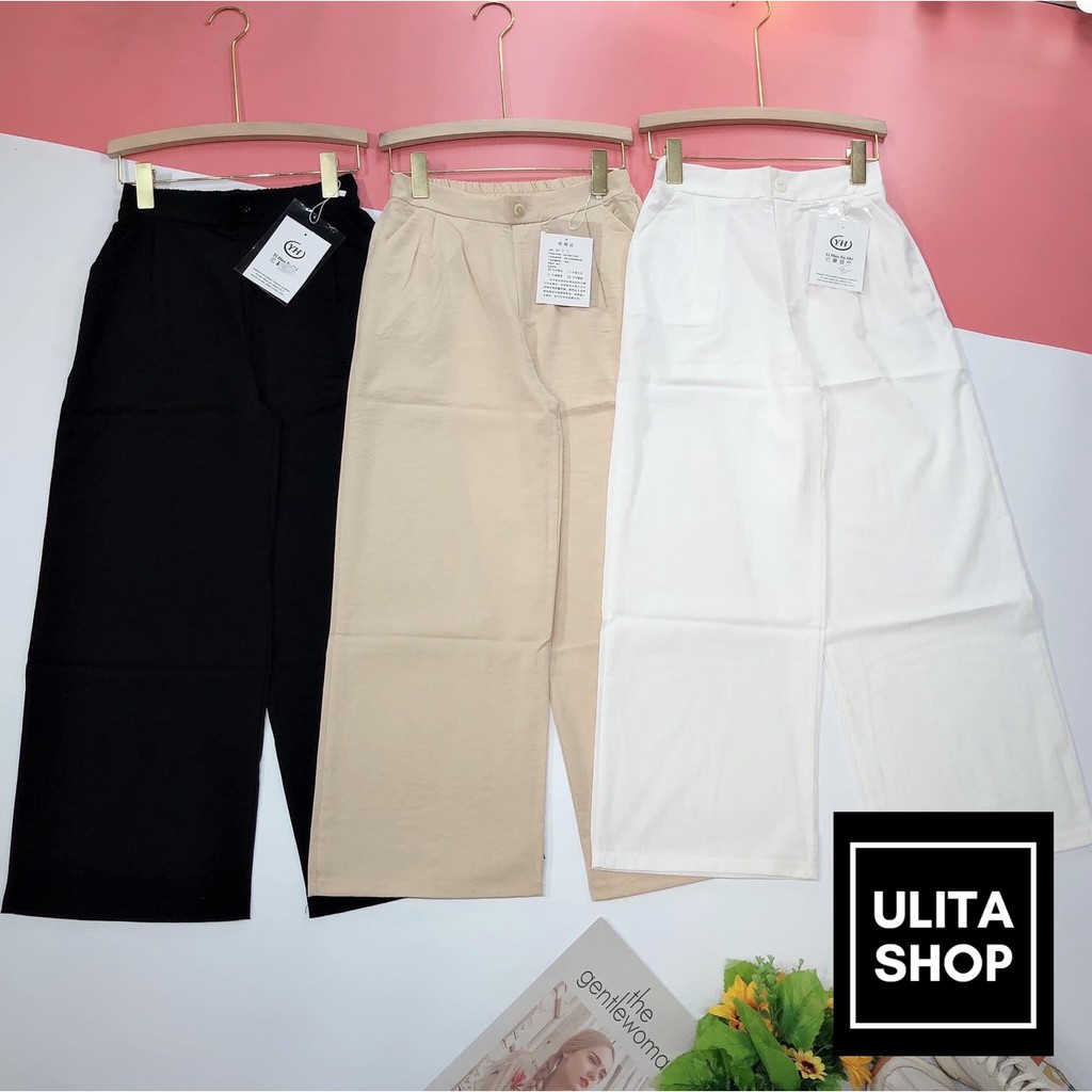 [xuất hàn] Quần nữ xuông 💯SALE💯 Culottes công sở chất liệu đũi nhập khẩu cao cấp ống rộng siêu hot mềm mát | BigBuy360 - bigbuy360.vn
