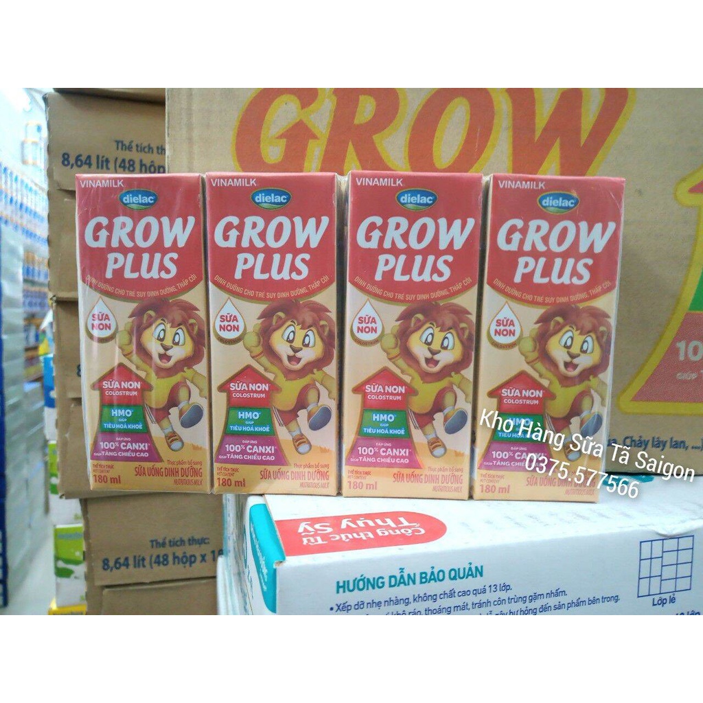 LỐC 4 HỘP SỮA BỘT PHA SẴN GROW PLUS (Sữa Non) 180ML