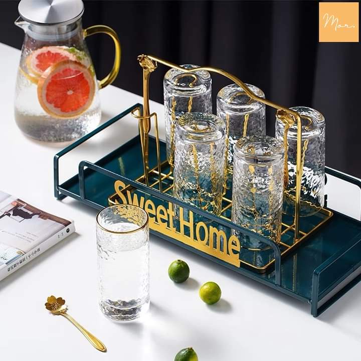 Khay trà ấm chén SWEETHOME hàng cao cấp