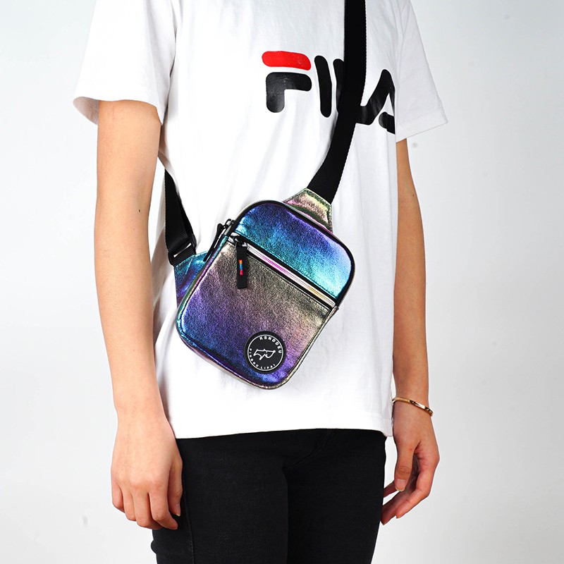 Túi Đeo Chéo Tích Hợp Đeo Hông Ksnddeu Mini Chất Liệu Da Pu Màu Cầu Vồng Thời Trang Hàng Ngày Cho Nữ