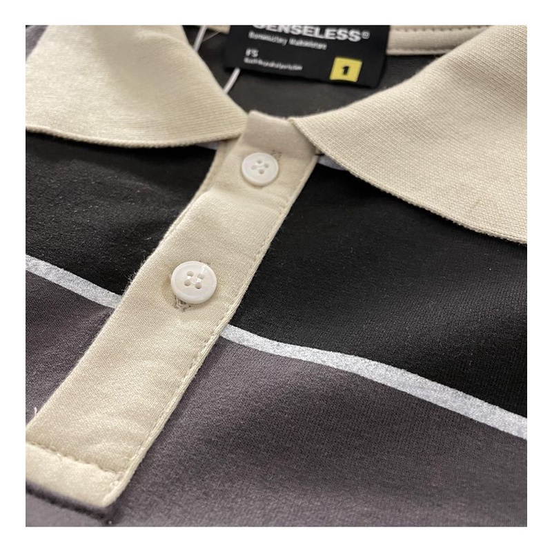 Áo Sweater POLO Tay Dài Kẻ Sọc Kiểu Retro Thời Trang Xuân Hè Cho Nữ