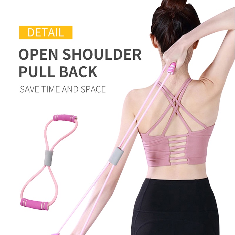 Dây kháng lực JUNLAIKANG kiểu số 8 dành cho tập thể dục thể hình yoga pilate tại nhà