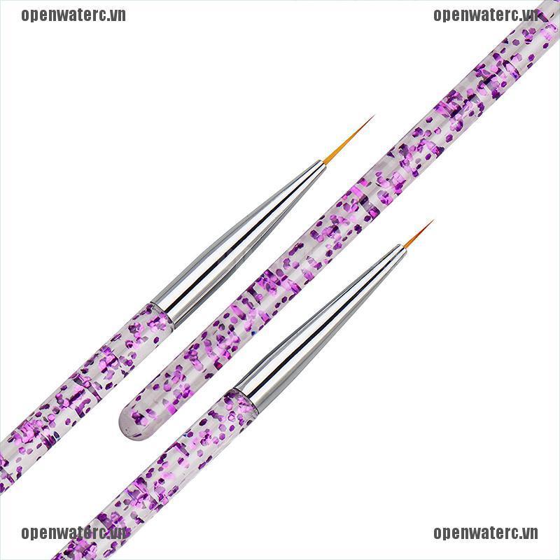 Bộ 3 Cây Cọ Vẽ Trang Trí Móng Tay 3D Acrylic UV