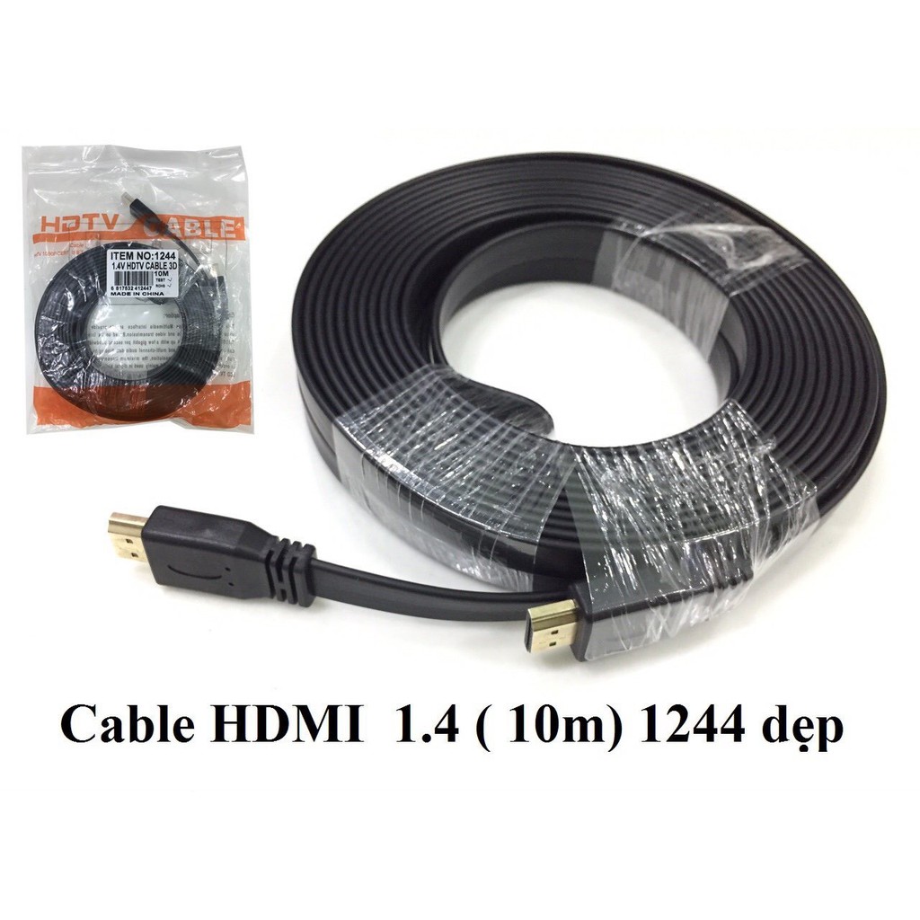 Cáp HDMI 1.4 dây dẹp loại rẻ từ 1.5m đến 20m , 1.5m 214, 3m 1250 , 5m 1242 , 10m 1244